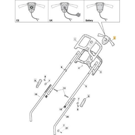 AHORRADOR DE BATERÍA EL340Li 48V AMARILLO STG ORIGINAL STIGA - 381600561/0 | Newgardenstore.eu