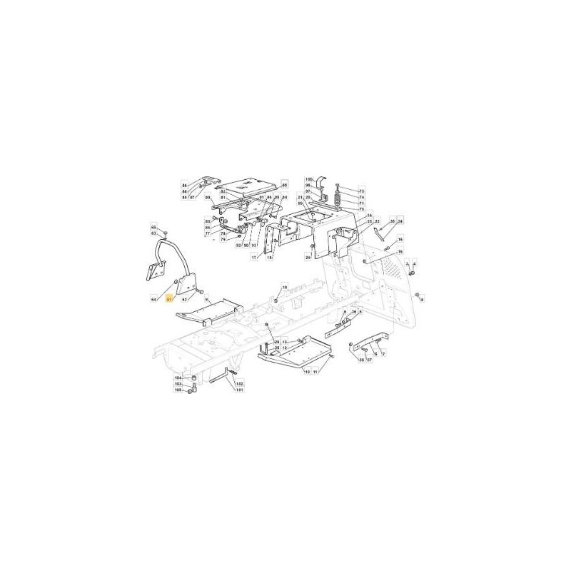 CENTRE DE RENFORT. CADRE TC VNN 10/11 ORIGINAL STIGA - 382650045/0