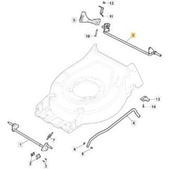 REAR AXLE ECO WHEELS D200 CTF CP1 TS ORIGINAL STIGA - 381302945/1 | Newgardenstore.eu