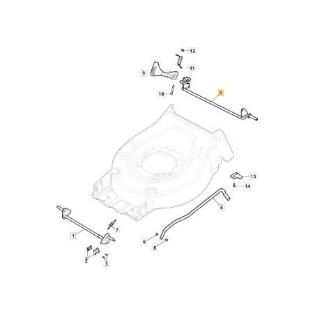 REAR AXLE ECO WHEELS D200 CTF CP1 TS ORIGINAL STIGA - 381302945/1 | Newgardenstore.eu