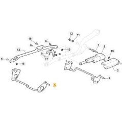 FRONT WHEEL AXLE CTF BLACK MODEL 1 ORIGINAL STIGA - 381302931/0