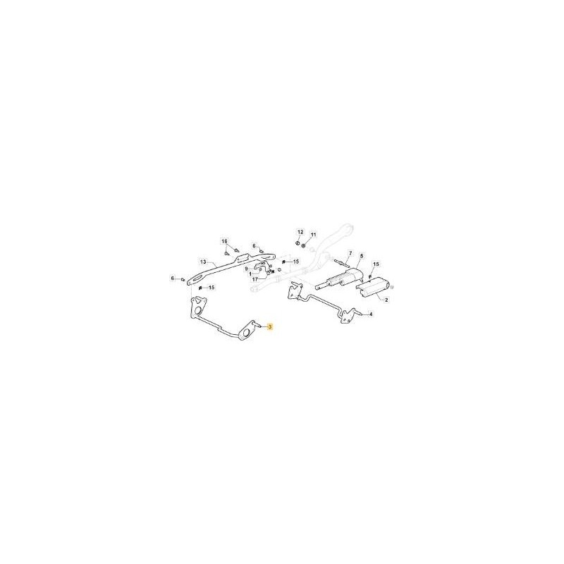 ASSE RUOTE ANTERIORE CTF NERO MODELLO 1 ORIGINALE STIGA - 381302931/0