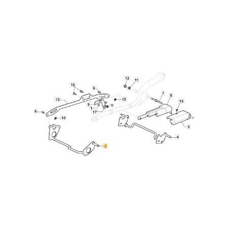 VORDERRADACHSE CTF SCHWARZ MODELL 1 ORIGINAL STIGA - 381302931/0 | Newgardenstore.eu