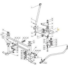 STEERING SET SUPPORT PLATE NJ92 (RIC) ORIGINAL STIGA - 382547045/0 | Newgardenstore.eu