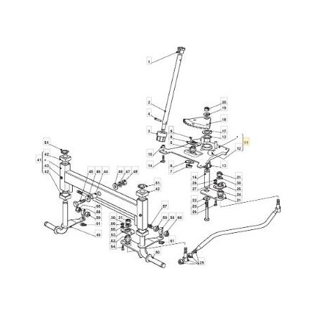 STEERING SET SUPPORT PLATE NJ92 (RIC) ORIGINAL STIGA - 382547045/0 | Newgardenstore.eu