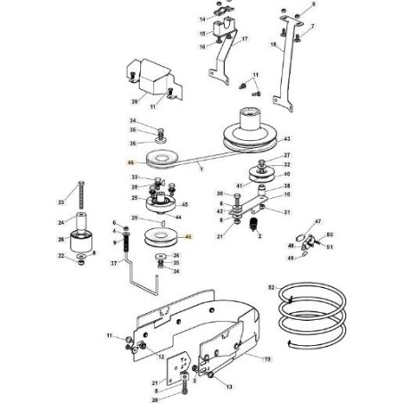 POLEA DE TRANSFERENCIA PTO TC/MP ZNB ORIGINAL STIGA - 382601518/0 | Newgardenstore.eu