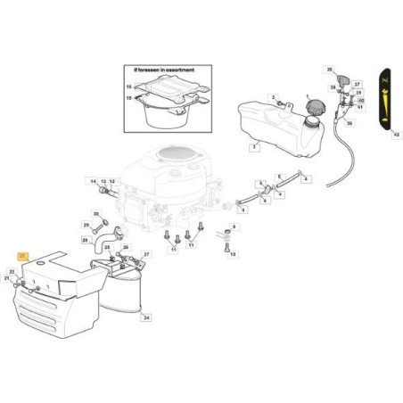 PROTECTION SILENCE. GGP 12.5 HP SD CTF ORIGINAL STIGA - 382598045/1 | Newgardenstore.eu