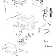 PROTECTION SILENCE. CTF MP-SD ST V-TWIN ORIGINAL STIGA - 382598077/1