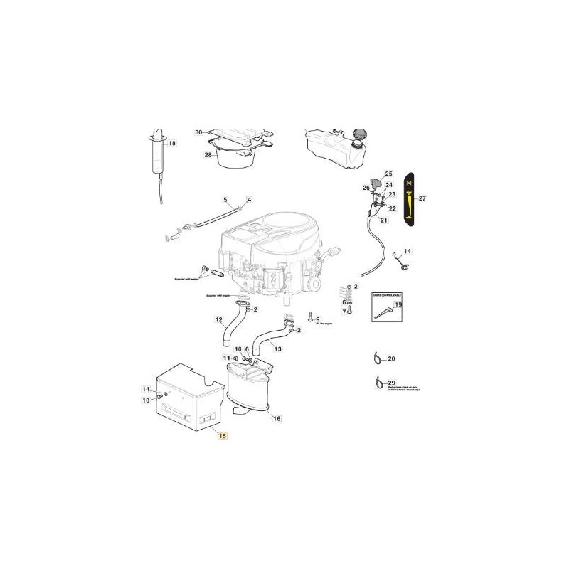 SILENCIO DE PROTECCIÓN. CTF MP-SD ST V-TWIN ORIGINAL STIGA - 382598077/1