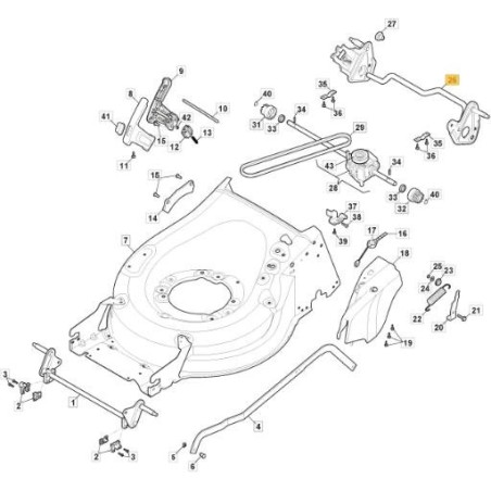 ROUES ESSIEU ARRIÈRE D240 CTF MP2 50-55 ORIGINAL STIGA - 381302905/1 | Newgardenstore.eu