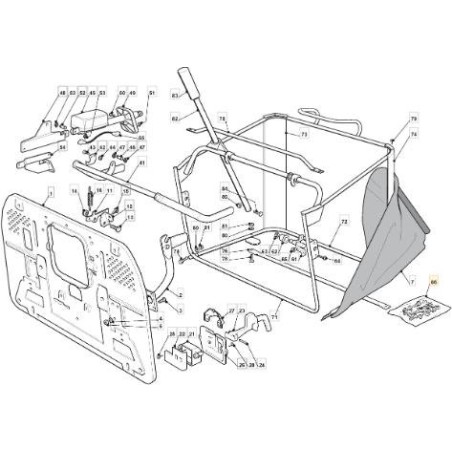 EQUIPMENT ELECTRIC TC BAG LIFTING COMPONENT ORIGINAL STIGA - 382180045/0 | Newgardenstore.eu