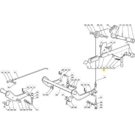 PLATE LIFTING LEVER GROUP ORIGINAL STIGA KIT - 382300002/1 | Newgardenstore.eu