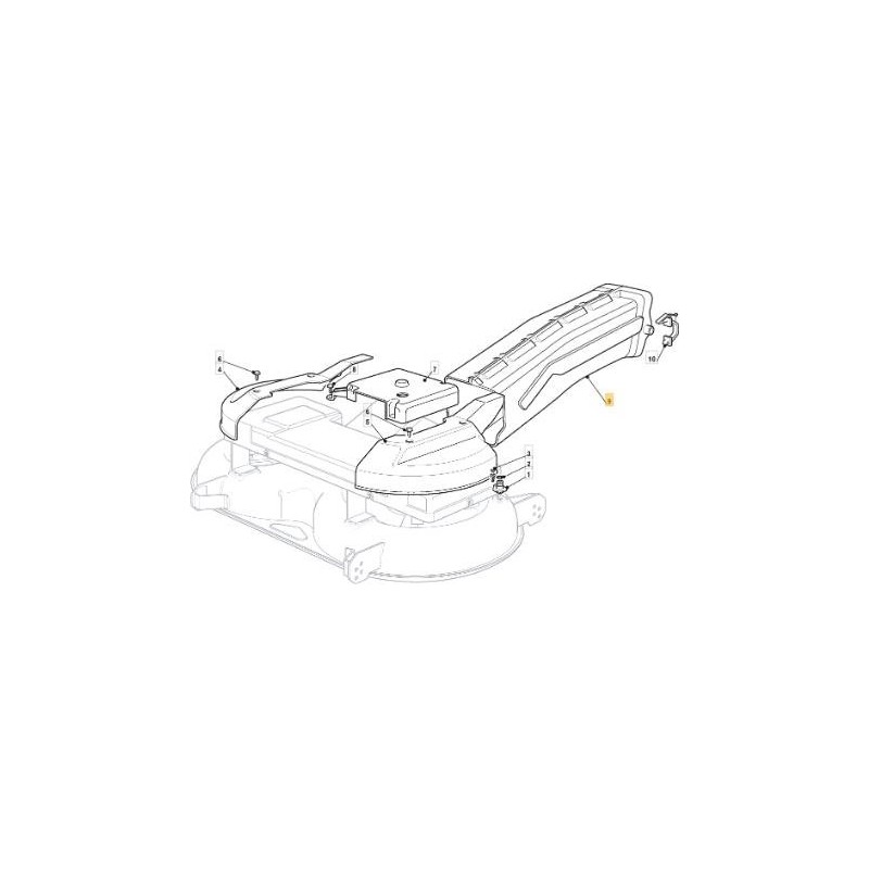 CONVOGLIATORE USCITA KIT TC HE ORIGINALE STIGA - 382108019/0