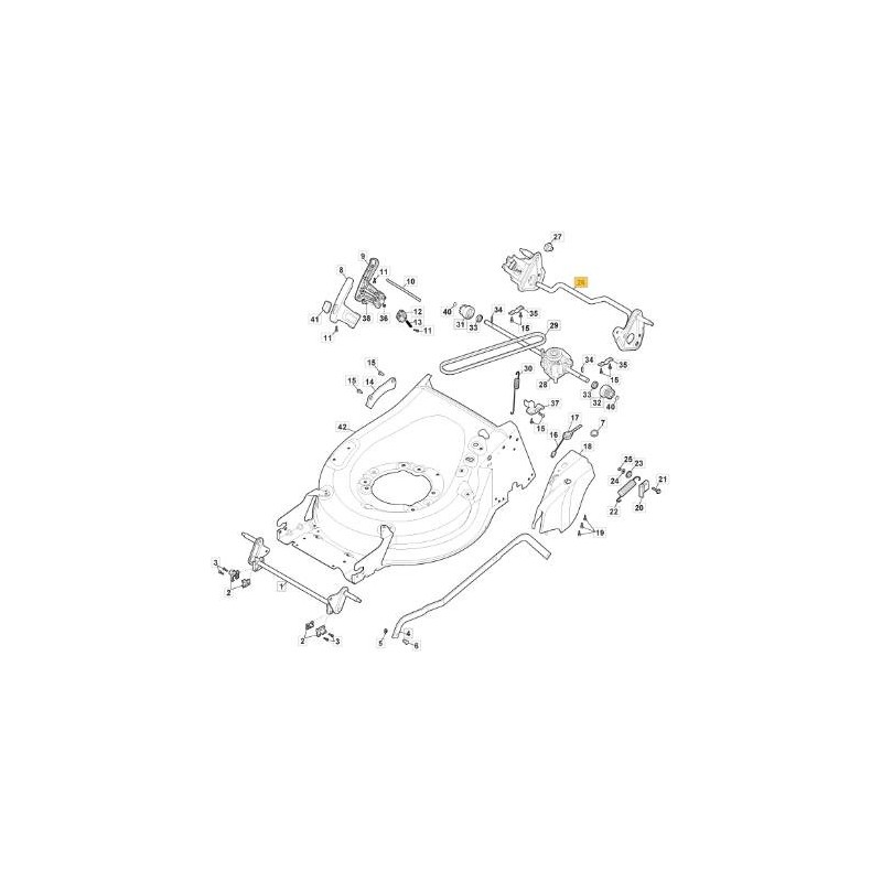 ROUES ESSIEU ARRIÈRE D240 CTF MP2 BBC ORIGINAL STIGA - 381302939/1