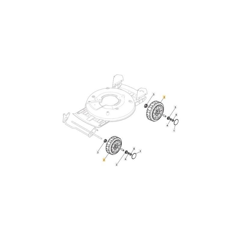 RUOTA SPARK ALU D210(X CUSC.RAD.)'13 ORIGINALE STIGA - 381007487/0
