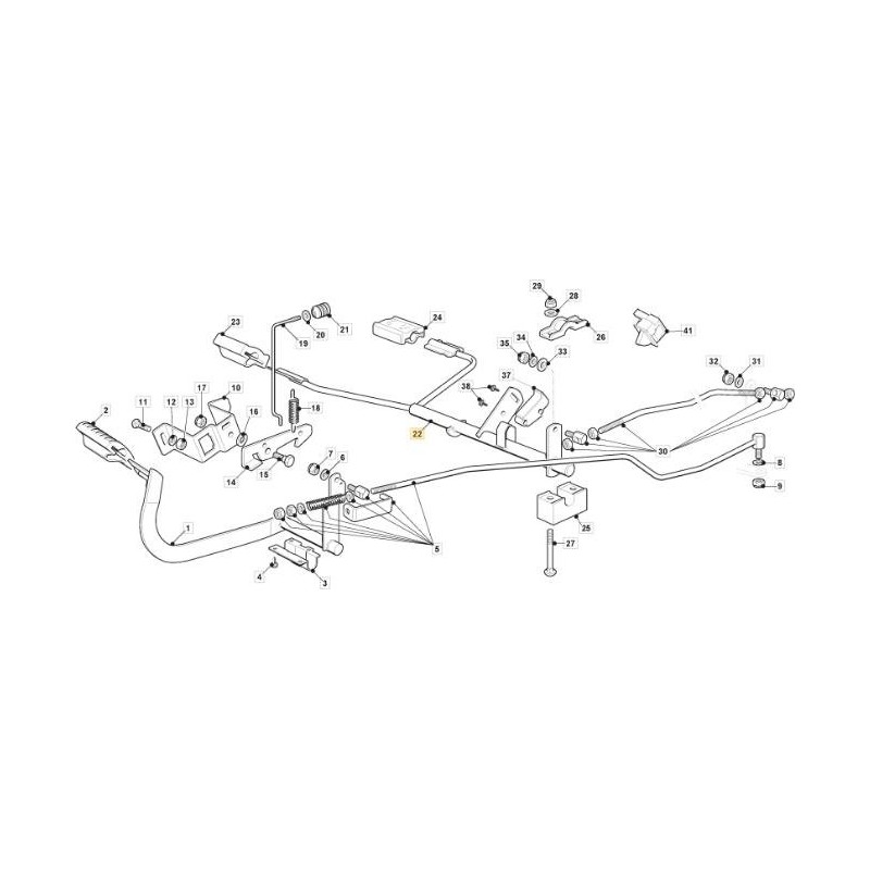 PEDAL AVANCE/MARCHA ATRAS ZNN TC S/C ORIGINAL STIGA - 382000393/0