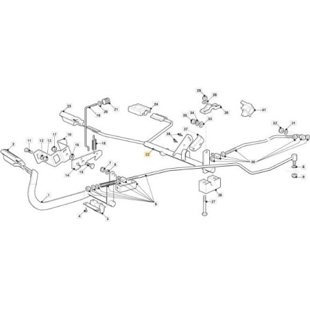 VORWÄRTS-/RÜCKWÄRTSPEDAL ZNN TC S/C ORIGINAL STIGA - 382000393/0 | Newgardenstore.eu