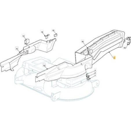 OUTPUT CONVEYOR TC 122 0 ORIGINAL STIGA - 382108020/0 | Newgardenstore.eu