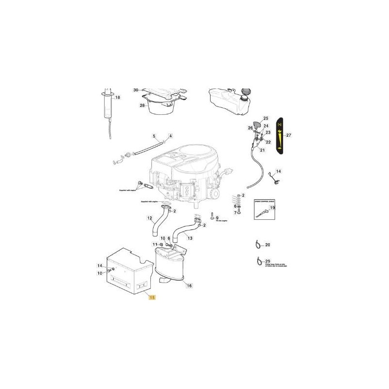 SILENCIO DE PROTECCIÓN. CTF MP-SD ST V-TWIN ORIGINAL STIGA - 382598077/0