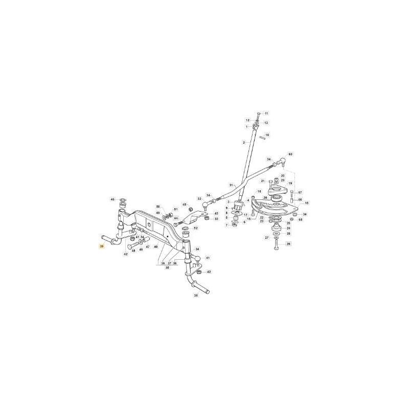 FUSELLO DX MTR SD ZNN ORIGINALE STIGA - 382230397/0