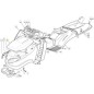 COFANO SUPERIORE TCU ROSSO 300941 GGP ORIGINALE STIGA - 325076901/0