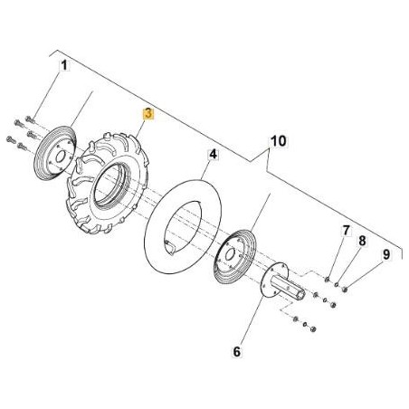 NEUMÁTICO STIGA ORIGINAL - 118802877/0 | Newgardenstore.eu