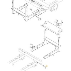 ORIGINAL STIGA ZNB BALLAST BLOCK PIN - 1134-7525-01 | Newgardenstore.eu