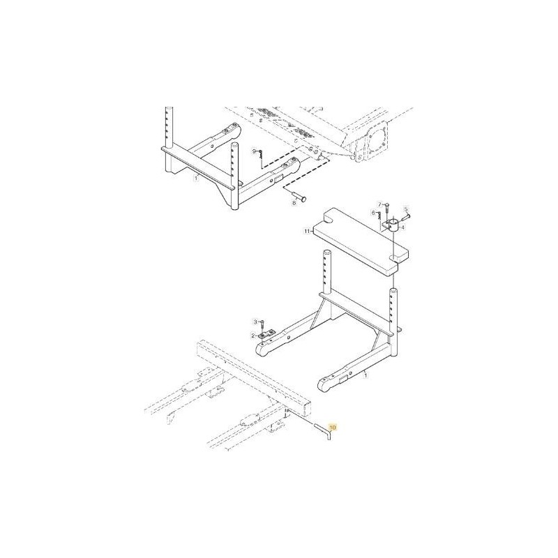 PERNO BLOCCO ZAVORRA ZNB ORIGINALE STIGA - 1134-7525-01