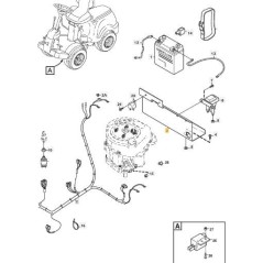 ORIGINAL STIGA BLACK BATTERY BRACKET - 1134-5343-01