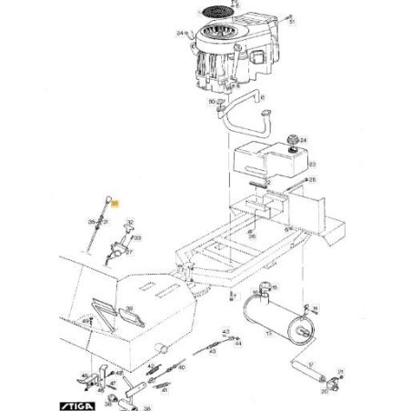 PARQUE ARRANQUE (-1999) STIGA ORIGINAL - 1134-2872-01 | Newgardenstore.eu