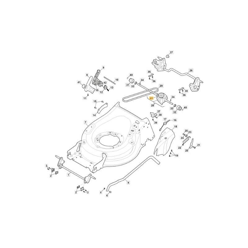 TRACTION PULLEY 181003119/0 ORIGINAL STIGA - 118811482/0
