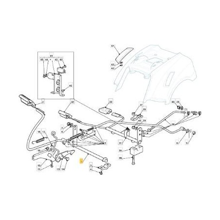 PEDAL DE FRENO CTF NJ92 HYDRO TT ORIGINAL STIGA - 382500029/1 | Newgardenstore.eu