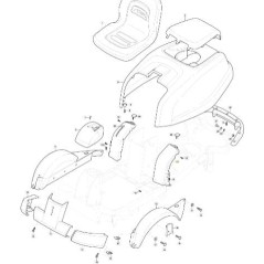 KIT TABLEAU DE BORD SX HYDRO VC GRIS NCS8000N ORIGINE STIGA - 337120152/0