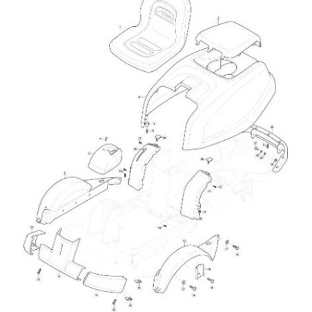 CRUSCOTTO KIT SX HYDRO VC GRIGIO NCS8000N ORIGINALE STIGA - 337120152/0 | Newgardenstore.eu