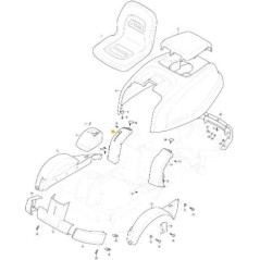 KIT TABLEAU DE BORD DROIT HYDRO VC GRIS NCS8000N ORIGINE STIGA - 337120151/0 | Newgardenstore.eu