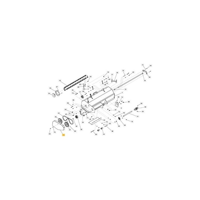 PROTECTION DE COURROIE ORIGINALE STIGA - 118890079/0