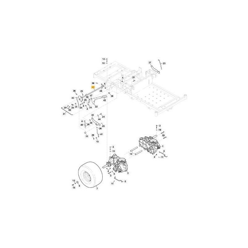 ASSE FRENO ORIGINALE STIGA - 118830043/0