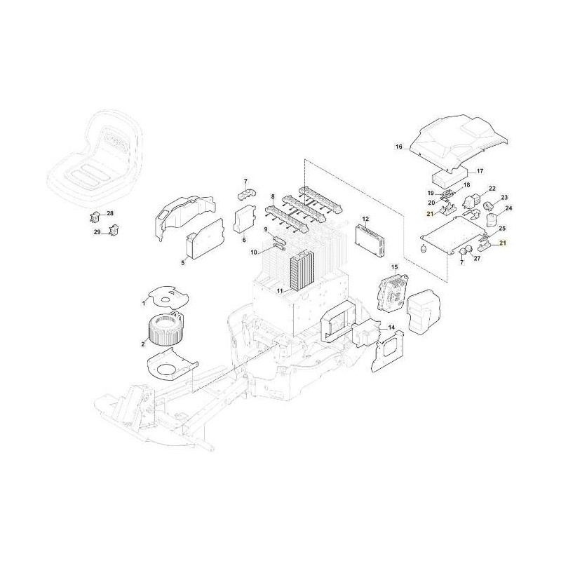 ORIGINAL STIGA FUSE HOLDER - 118361011/0