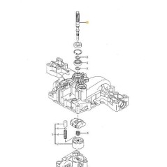 HYDR. ARBRE DE POMPE K46G ORIGINE STIGA - 1139-1246-01 | Newgardenstore.eu