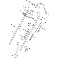 ABUTMENTGRIFF DMxNP GRAU ASTRAL ORIGINAL STIGA - 381007047/0 | Newgardenstore.eu