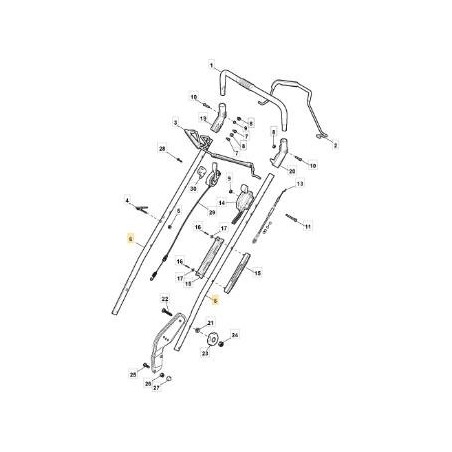 POIGNÉE PILIER DMxNP VNN ORIGINAL STIGA - 381007046/0 | Newgardenstore.eu