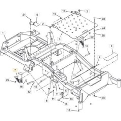 PROTECTION, VENTILATEUR DE BOÎTE-PONT GAUCHE ORIGINAL STIGA - 118830898/0
