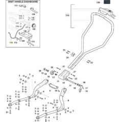 CABLE AFFICHEUR-MOTEUR MODELE 1 ORIGINAL STIGA - 118810815/0