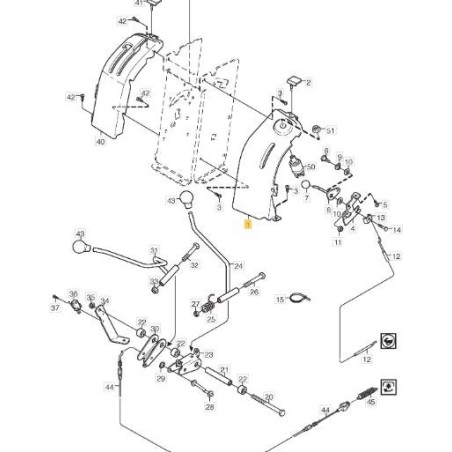 KIT TABLEAU DE BORD SX MECC VC GRIS NCS8000N ORIGINE STIGA - 337120154/0 | Newgardenstore.eu