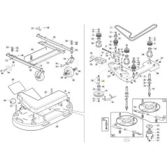 ARBRE DE POULIE D'ENTRAÎNEMENT ORIGINAL STIGA ZNT - 118830406/0 | Newgardenstore.eu