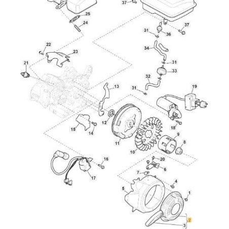 GRUPPO AVVIAMENTO,RECOIL ORIGINALE STIGA - 118551324/0 | Newgardenstore.eu