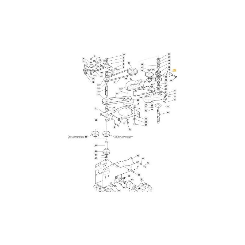 Pedale trattorino tagliaerba Park MILLENIUM 13HST ORIGINALE STIGA 1134-4010-01