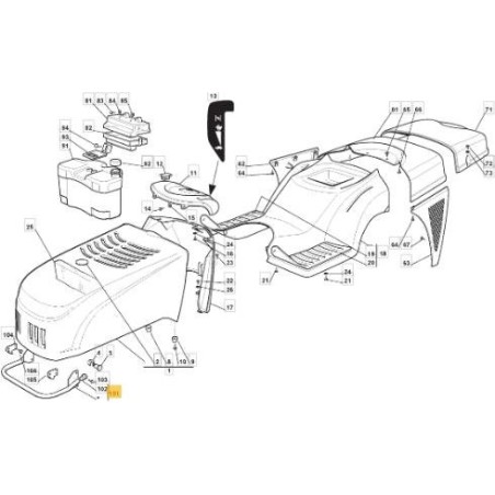 STIGA ORIGINAL PAINT SILENCER PROTECTION TUBE - 382869011/0 | Newgardenstore.eu