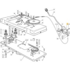 BLADE KUPPLUNGSHEBELHALTERUNG ZNG TC 200 ORIGINAL STIGA - 382774229/0 | Newgardenstore.eu