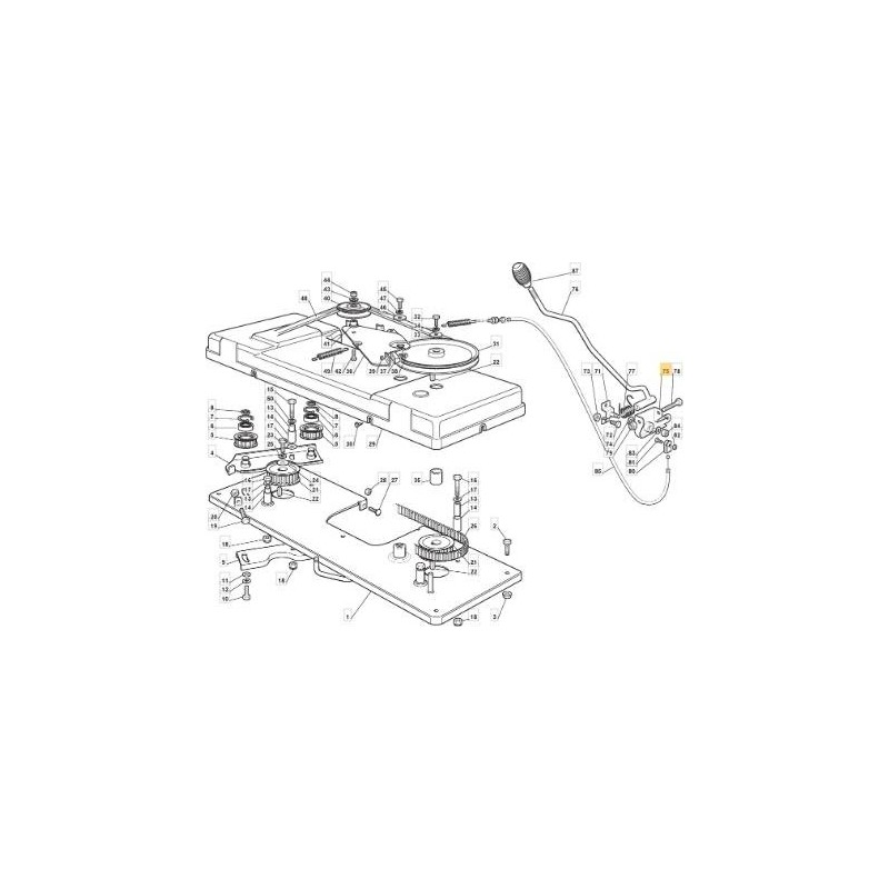 STAFFA LEVA INNESTO LAME ZNG TC 200 ORIGINALE STIGA - 382774229/0